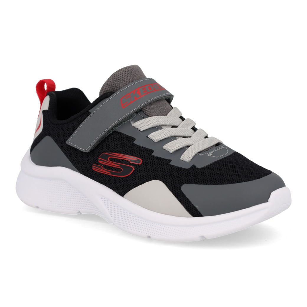 Skechers Tenis MICROSPEC 405285LB-GYRD Cinza-Vermelho Sint_4__
